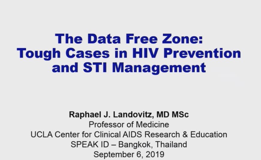 The data free zone: tough cases in HIV prevention and STI management