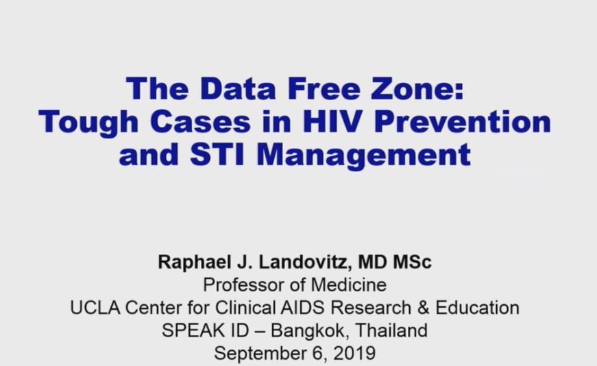 The data free zone: tough cases in HIV prevention and STI management