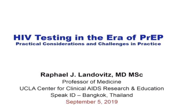 HIV testing in the era of PrEP: Practical consideration and challenges in practice