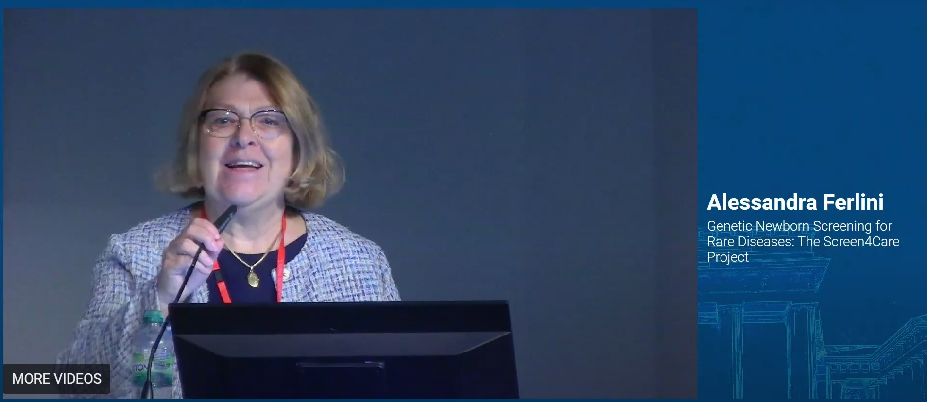 Prof Alessandra Ferlini presents on Screen4Care at ESHG 2024